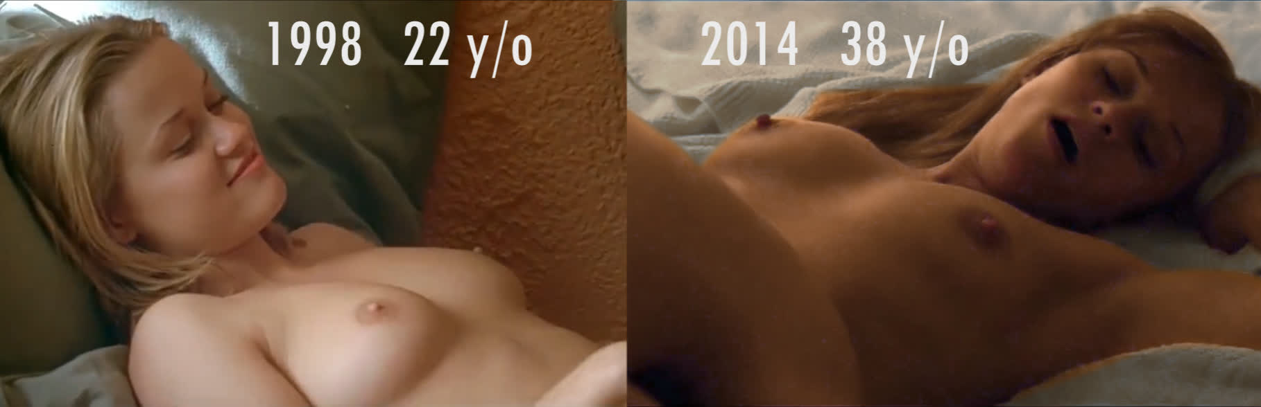 Nude celebs: Reese Witherspoon - Twilight vs Wild - Nude Comparison - GIF V...