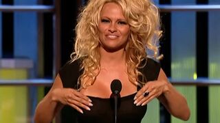 Pamela Anderson at her Comedy Central roast when her tits where at their biggest
