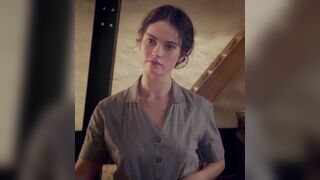 Lily James in the romantic war drama film: The Exception