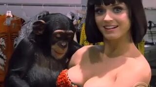 Curious guy checking out Katy Perry