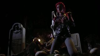 I let an AI Processor loose on that Linnea Quigley scene in The Return Of The Living Dead. 3840x2080 results in comments.