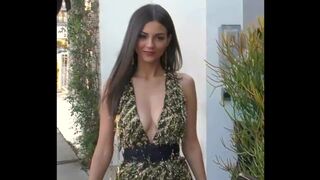 I can't stop jerking my hard, throbbing cock because of Victoria Justice and her gorgeous face and firm, big looking boobs in this incredible sexy dress!