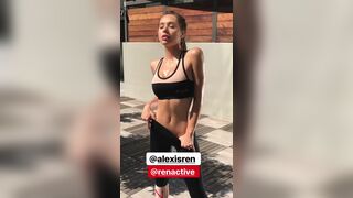 I'd love to rip Alexis Ren's custom yoga pants off of her perfect body and fuck her until she couldn't take it anymore