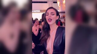 Victoria Justice prancing about like the slut she is