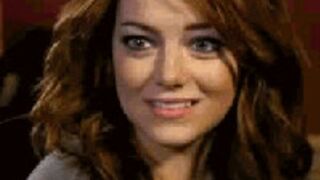 emma Stone when this babe sees a large 10-pounder