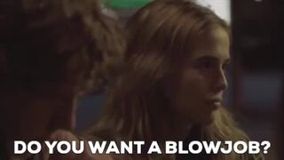 Zoey Deutch offers to blow you right there on a public street. How do you respond?