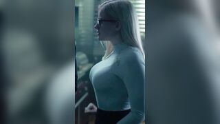 Olivia Taylor Dudley's incredible rack pushing that sweater to its limit
