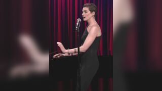 anne Hathaway showing off that booty like the slut she's