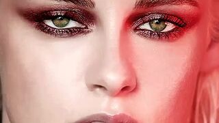 Kristen Stewart’s eyes would look so good staring up at me while my cock’s in her throat