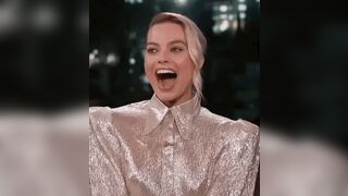 Margot Robbie being shown posts about her from here on live television...