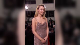 Saoirse Ronan says "of course!" but what was the question?