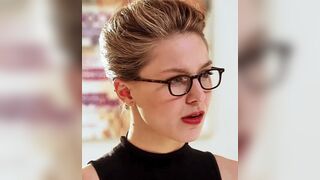 Jealous secretary Melissa Benoist, when she overhears you making weekend plans with your girl...
