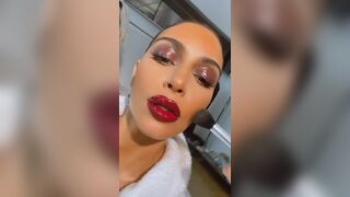 I want the sloppiest makeout possible with Kim Kardashian and then fuck that mouth and cum all over her face!