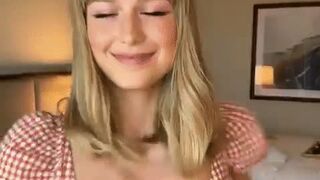 Melissa Benoist sending this video to her husband for fun, not showing the guy she’s about to fuck off screen...