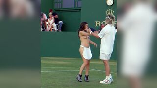 Lyssa Roberts - Sex scene in front of a full tennis crowd in '7 Days In Hell'