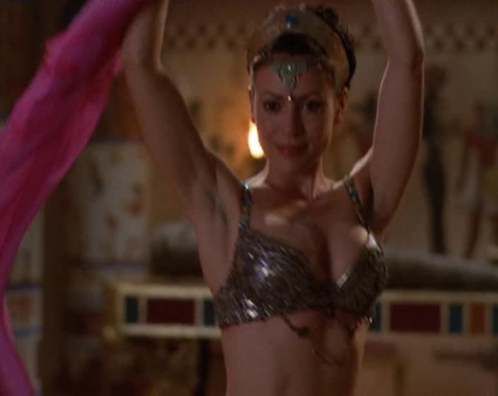 Nude Scenes: Alyssa Milano belly dancer plot on Charmed - GIF Video |  nudecelebgifs.com
