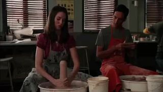 Alison Brie pretending to give a hand job several times on Community
