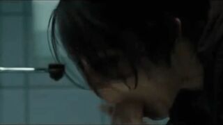 Noomi Rapace washing out her mouth