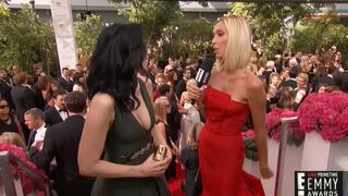 Sarah Silverman on the Emmy red carpet