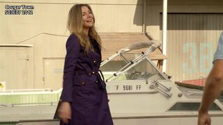 Sarah Chalke and the Trench Coat Reveals