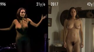 marion Cotillard - 1996 vs 2017 -Nude Comparison