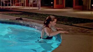 19 year old Amber Heard getting out of a pool on Criminal Minds