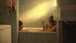 Brie Larson naked in the tub