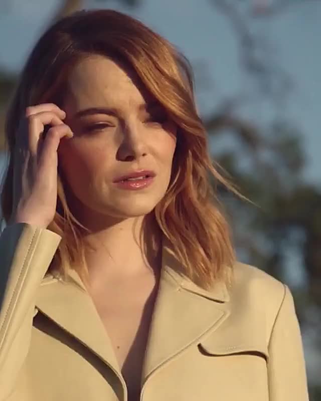 Nude Scenes Emma Stone See Through Pokies In Les Parfums Louis Vuitton Campaign GIF Video