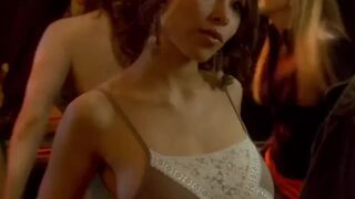 Jessica Parker Kennedy - cum as she flashes those titties
