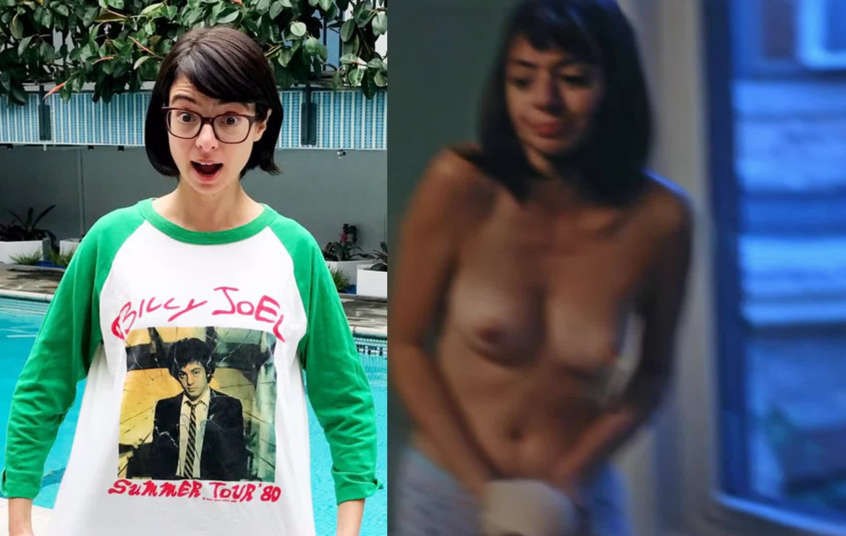 Kate Micucci, Boobs, On Off, Kate Micucci, gif video.