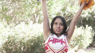 Luna Mills the jiggly Asian cheerleader