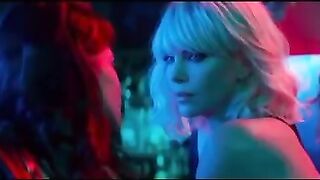Charlize Theron and Sofia Boutella in Atomic Blonde.