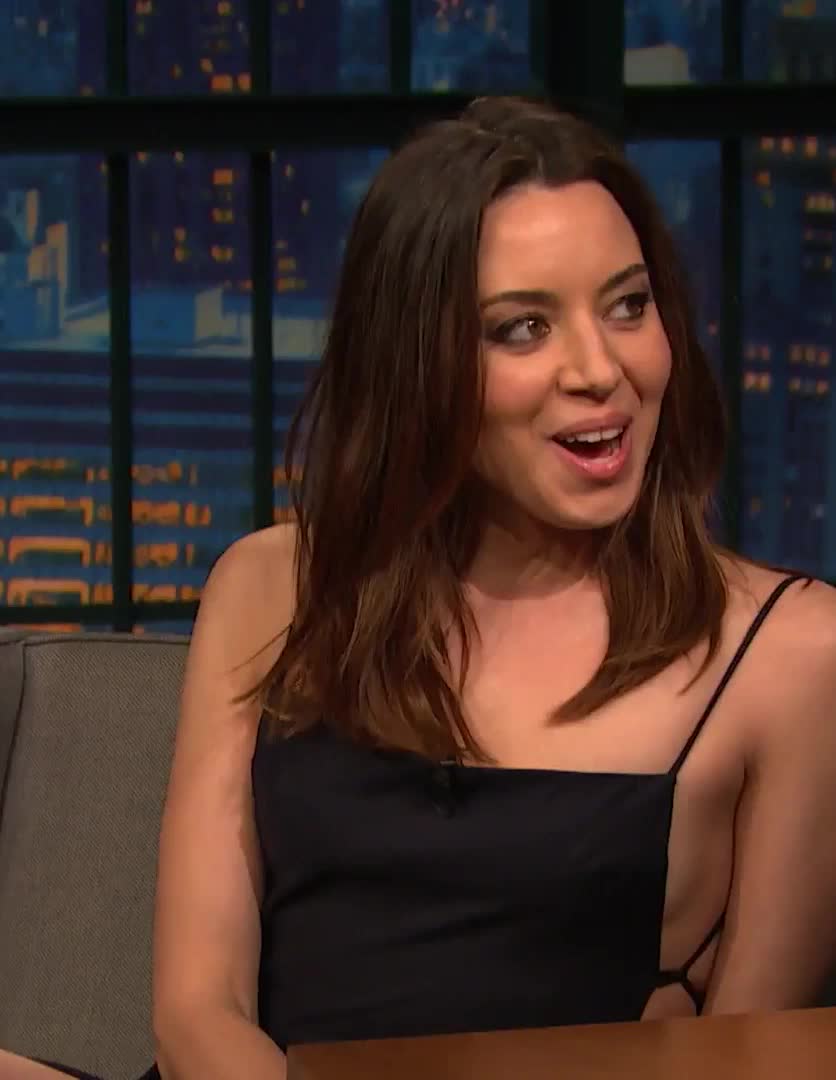 Nude celebs: Aubrey Plaza would love humiliating me and my tiny cock while  she makes me eat her bulls cum out of her pussy, and I deserve it - GIF  Video |