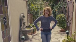 Emma Stone in jeans